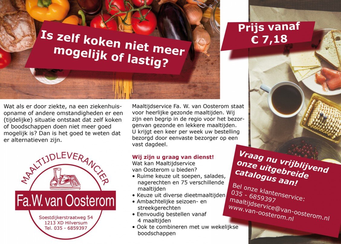 Maaltijdservice Hilversum